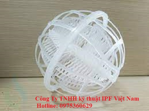 Giá thể vi sinh dạng cầu D150 (Cầu nhựa vi sinh)