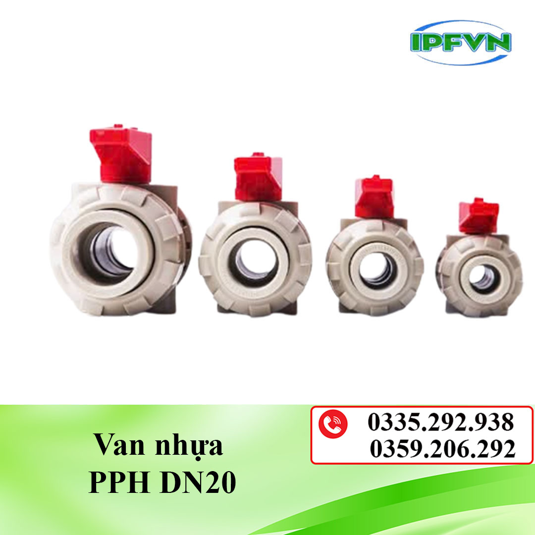 Van nhựa PPH DN20