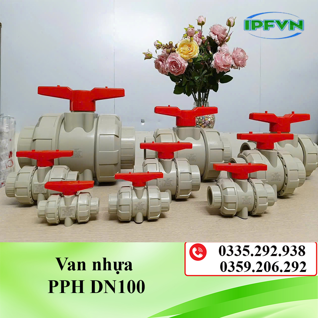 Van nhựa PPH DN100