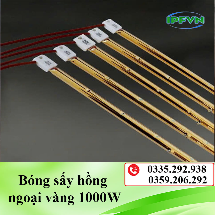 Bóng sấy hồng ngoại Full vàng 1000W