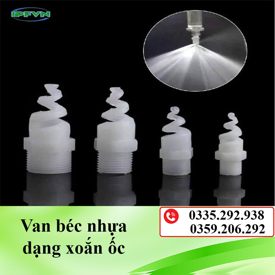 Bép phun xoắn ốc nhựa PP
